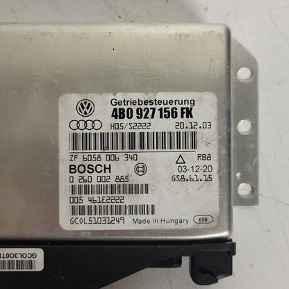 AUDI A6 C5 CAMBIO ECU / 4B0927156FK / 0260002885 / ZF6058006340 / BOSCH - B34-17 - 2