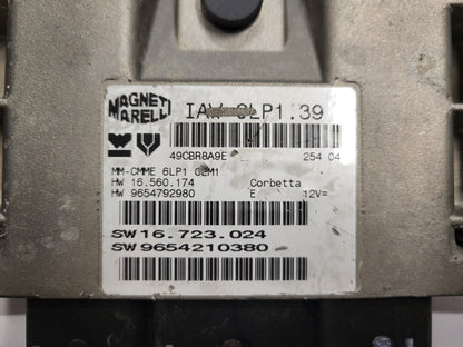 Peugeot Citroen ECU / IAW 6LP1.39 / SW 9654210380 / HW 9654792980 / IAW6LP1.39