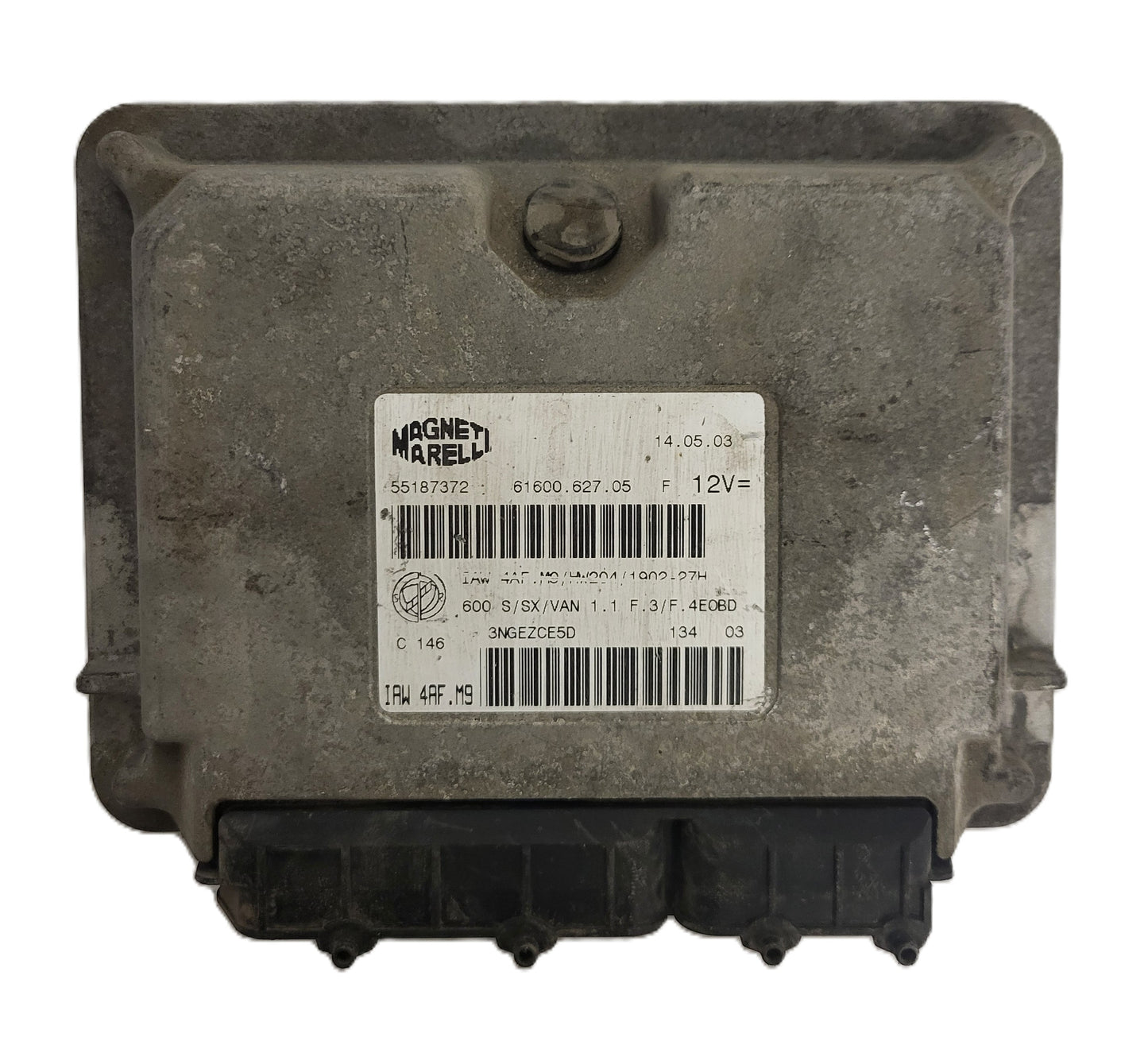 Fiat Seicento 600 ECU / 55187372 / IAW4AF.M9 / 61600.627.05 / MAGNETI MARELLI