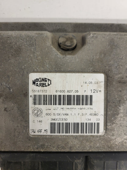 Fiat Seicento 600 ECU / 55187372 / IAW4AF.M9 / 61600.627.05 / MAGNETI MARELLI