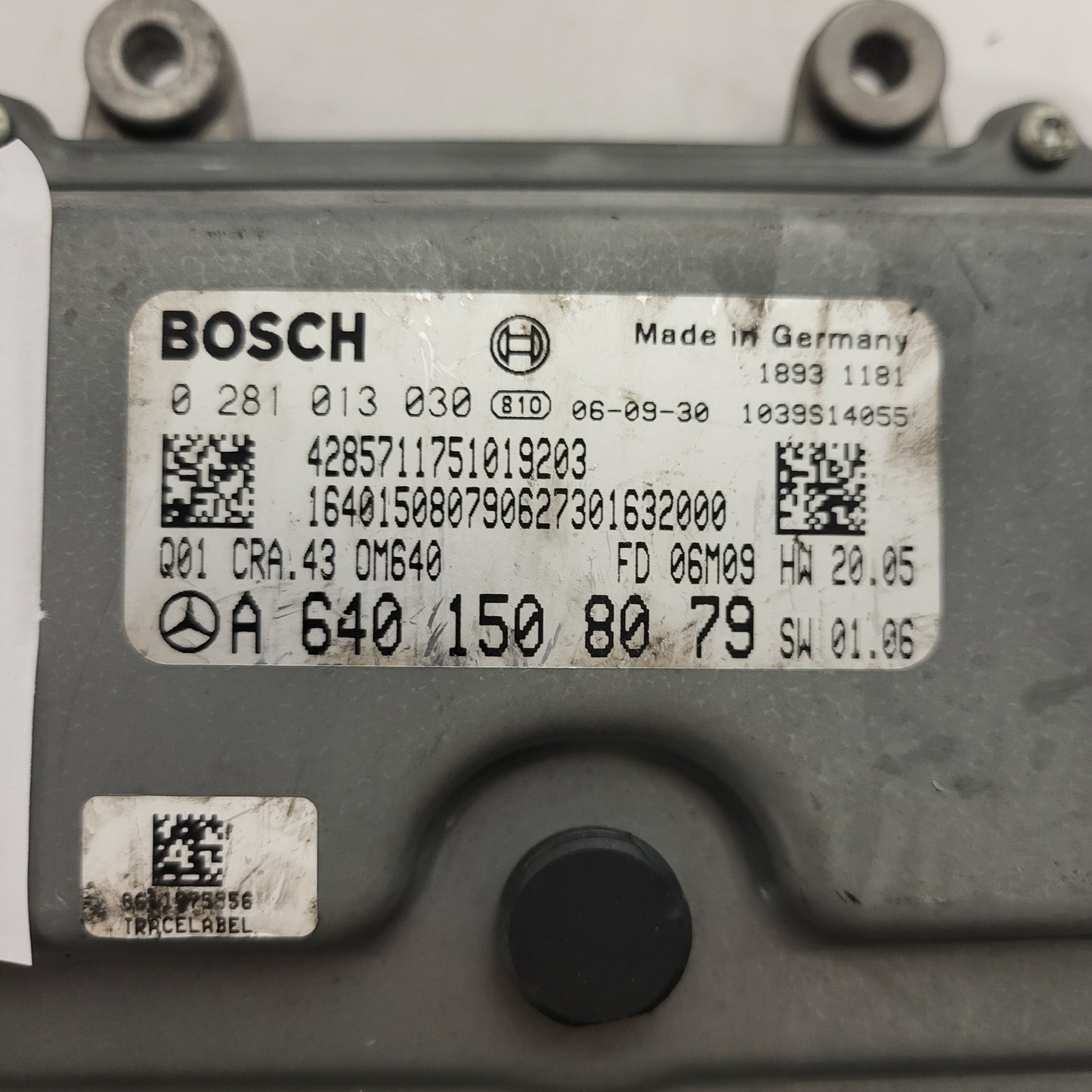 Mercedes a W169 ECU / 0281013030 / A6401508079 / CRA.43 / BOSCH