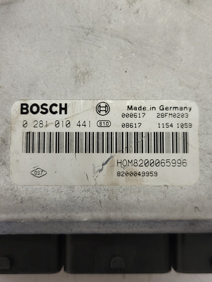 Volvo S40 V40 ECU / 0281010441 / HOM8200065996 / 8200049959 / BOSCH - B35-16 - 2