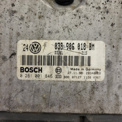 VW GOLF 4 1.9 ECU / 038906018BM / 0281001846 / BOSCH