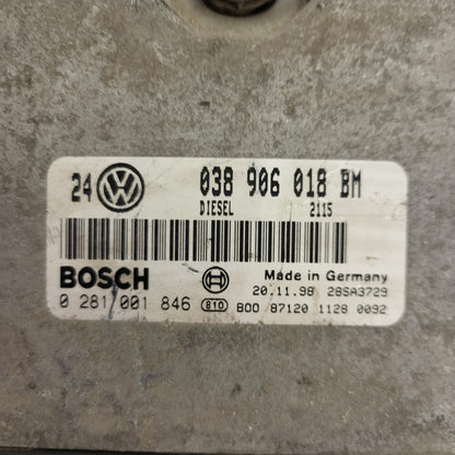 VW GOLF 4 1.9 ECU / 038906018BM / 0281001846 / BOSCH