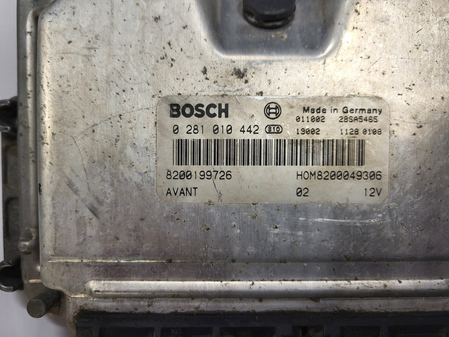 RENAULT MEGANE SCENIC ECU / 0281010442 / HOM 8200049306 / 8200199726 / BOSCH