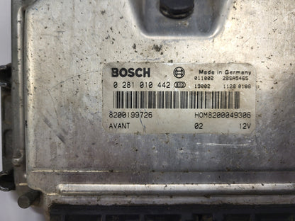 RENAULT MEGANE SCENIC ECU / 0281010442 / HOM 8200049306 / 8200199726 / BOSCH