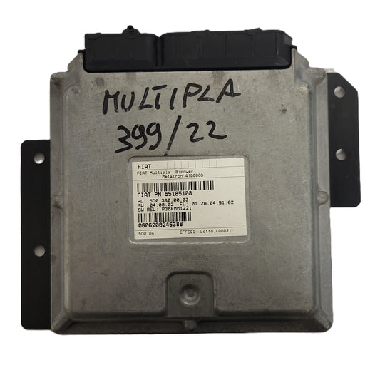 FIAT MULTIPLA BIPOWER ECU / 55185108 / 4100063 / 5D03B00003 / METATRON