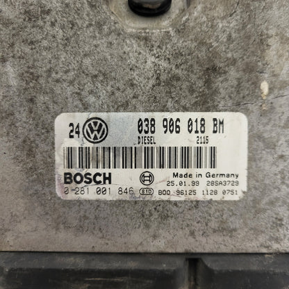 VW GOLF 4 1.9 ECU / 038906018BM / 0281001846 / BOSCH
