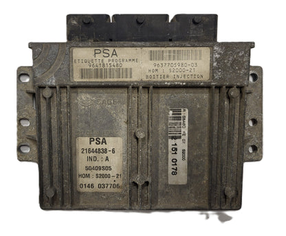 CITROEN ECU / 9641815480 / 9637705980-03 / 21644838-6 / S2000-21 / SAGEM