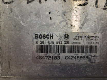 LANCIA LYBRA 2.4 JTD ECU / 0281010001 / 46472184 / BOSCH