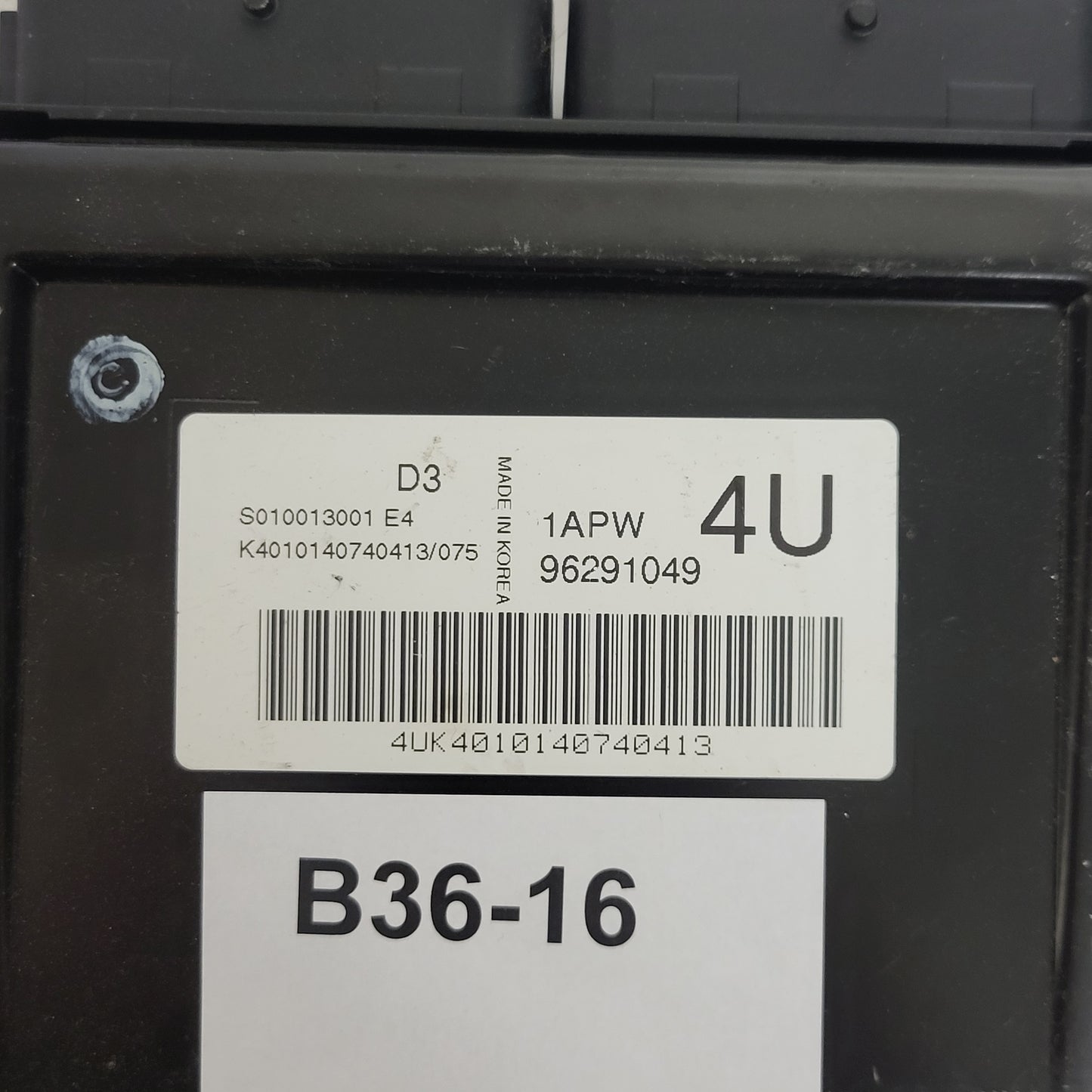 CHEVROLET MATIZ ECU / 96291049 / 1APW / S010013001 / KEMSCO