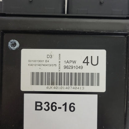 CHEVROLET MATIZ ECU / 96291049 / 1APW / S010013001 / KEMSCO