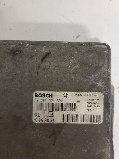 Peugeot 106 Citroen Saxo 1.1 ECU / 0261204622 / 9630278180 / MA3.1 / BOSCH