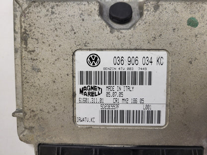 VOLKSWAGEN SEAT ECU / 036906034KC / IAW 4TV.KC / 61601.311.01 / MAGNETI MARELLI