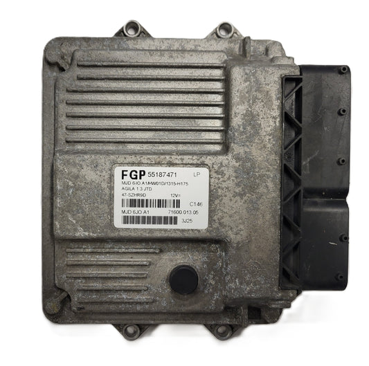 OPEL AGILA 1.3 ECU / 55187471 / MJD 6JO.A1 / HW01D / MAGNETI MARELLI