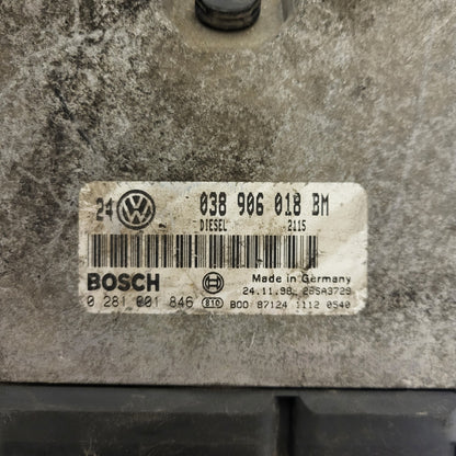 VW GOLF 4 1.9 ECU / 038906018BM / 0281001846 / BOSCH