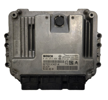 PEUGEOT CITROEN ECU / 0281012468 / 9663268380 / 9653958980 / EDC16C34 /BOSCH