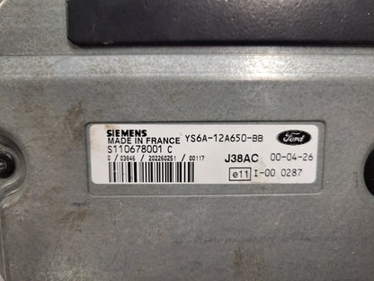 FORD FIESTA ECU / S110678001C / YS6A-12A650-BB / S110678001 / J38AC / SIEMENS