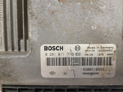 RENAULT MEGANE SCENIC ECU / 0281011776 / 8200310863 / 8200386508 / BOSCH