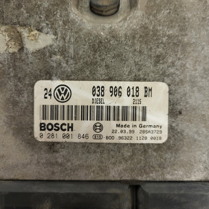 VW GOLF 4 1.9 ECU / 038906018BM / 0281001846 / BOSCH