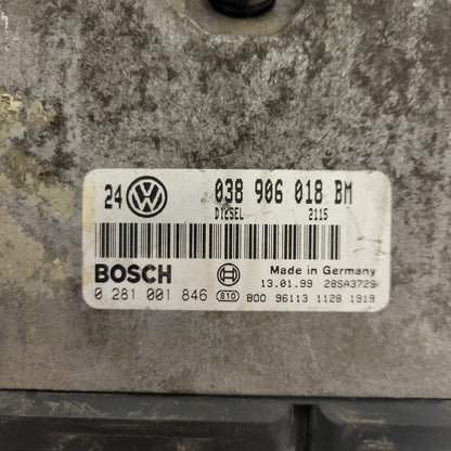 VW GOLF 4 1.9 ECU / 038906018BM / 0281001846 / BOSCH