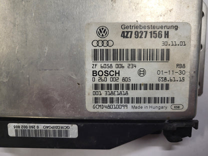 Audi GEARBOX ECU / 0260002805 / 4Z7927156H / BOSCH