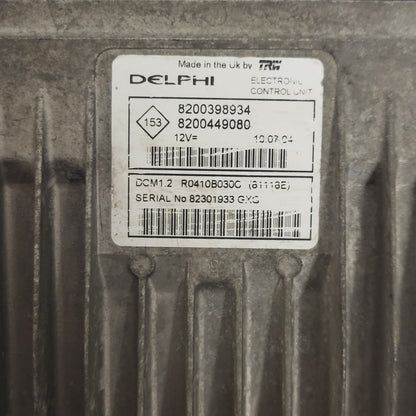 RENAULT MODUS 1.5 DCI ECU / 8200398934 / 8200449080 / R0410B030C / DCM1.2
