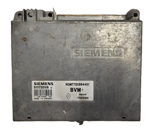 Renault ECU / S111730108C / HOM7700864451 / 7700101920 / S111730108 / SIEMENS