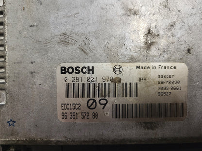 Peugeot Citroen ECU / 0281001978 / 9635157280 / EDC15C2 / BOSCH