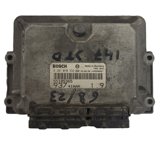 ALFA 147 ECU / 0281010332 / 55185365 / BOSCH