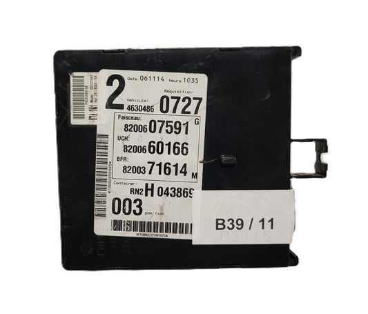 Renault BSI ECU / 8200660166 / X74 2N1 / P8200660166 / SAGEM