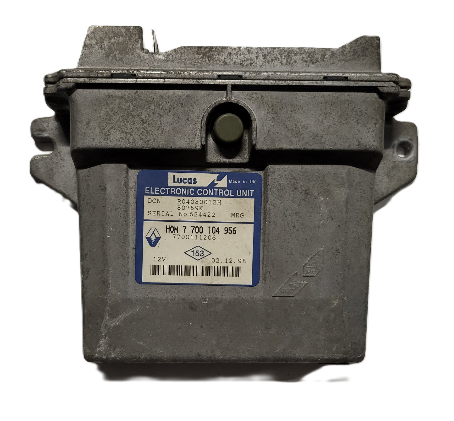 Renault ECU / HOM 7700104956 / 7700111206 / R04080012J / LUCAS