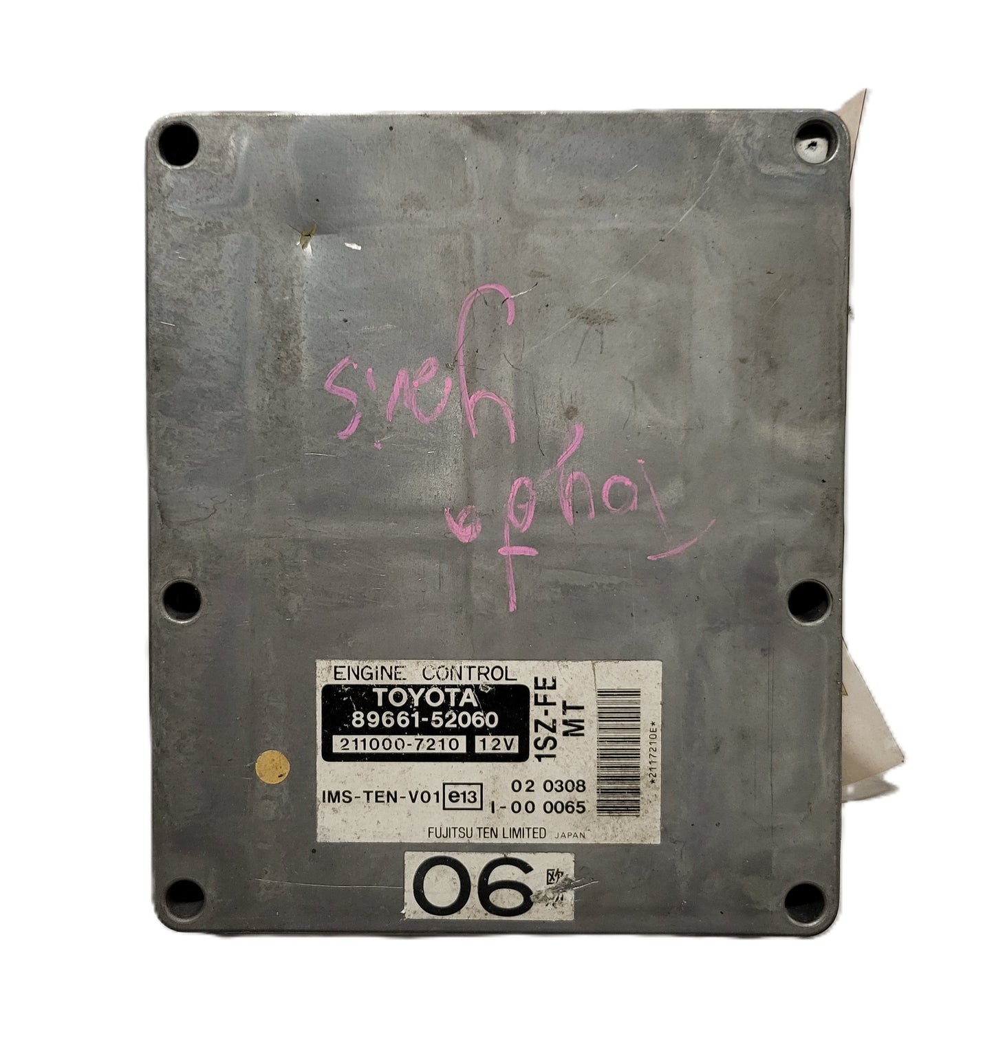 TOYOTA YARIS ECU / 89661-52060 / 211000-7210 / 1SZ-FE