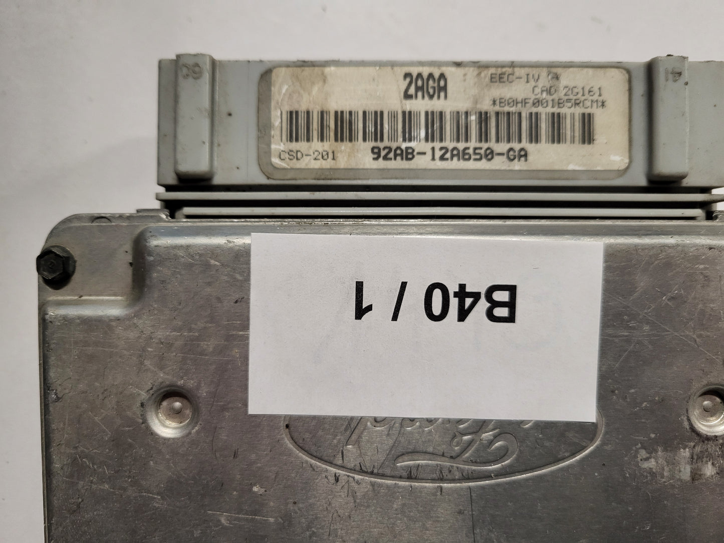 Ford Fiesta ECU / 92AB-12A650-GA / 2AGA / CSD-201 / EEC-IV