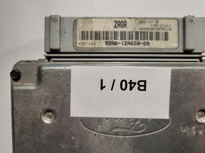 Ford Fiesta ECU / 92AB-12A650-GA / 2AGA / CSD-201 / EEC-IV