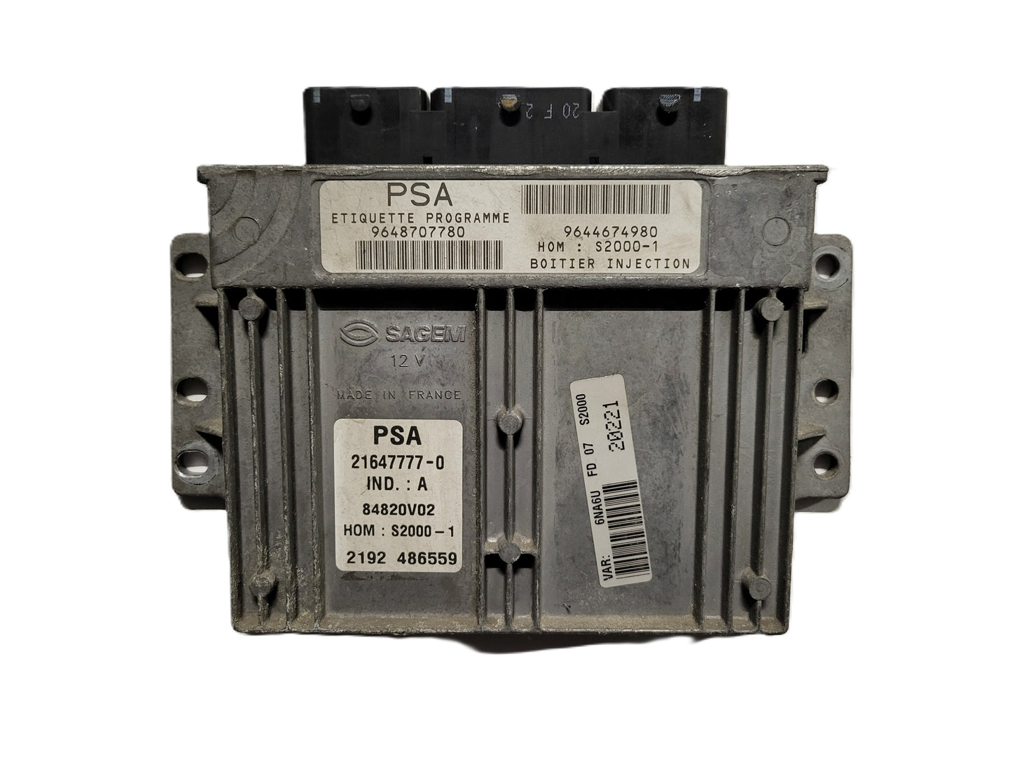 Citroen Peugeot ECU / 9648707780 / 9644674980 / 21647777-0 / SAGEM