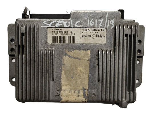 Renault ECU / S115300121B / S115300121 / HOM7700875745 / 7700111772