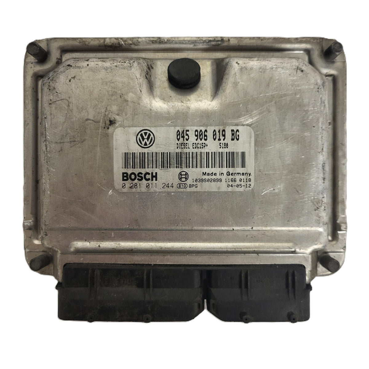 VW ŠKODA ECU / 045906019BG / 0281011244 / EDC15P+ / BOSCH - B40-09 - 1