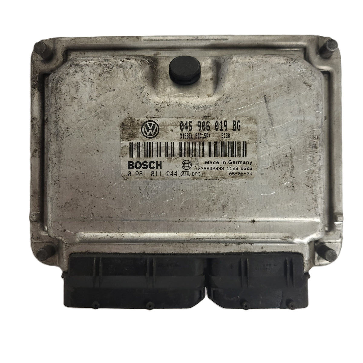 VW ŠKODA ECU / 045906019BG / 0281011244 / EDC15P+ / BOSCH - B40-12 - 1