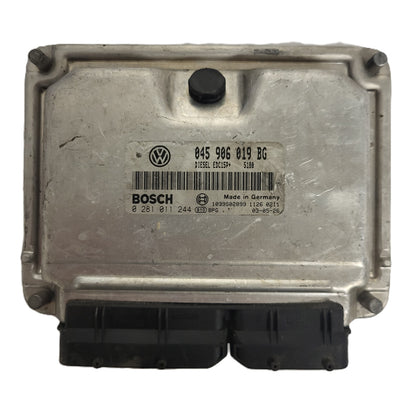 VW ŠKODA ECU / 045906019BG / 0281011244 / EDC15P+ / BOSCH - B40-14 - 1