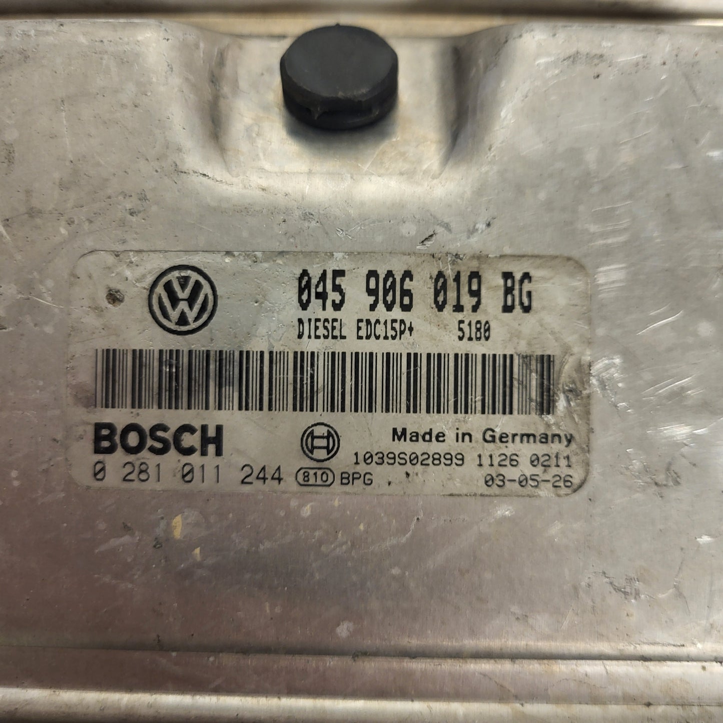 VW ŠKODA ECU / 045906019BG / 0281011244 / EDC15P+ / BOSCH