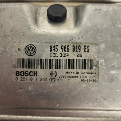 VW ŠKODA ECU / 045906019BG / 0281011244 / EDC15P+ / BOSCH