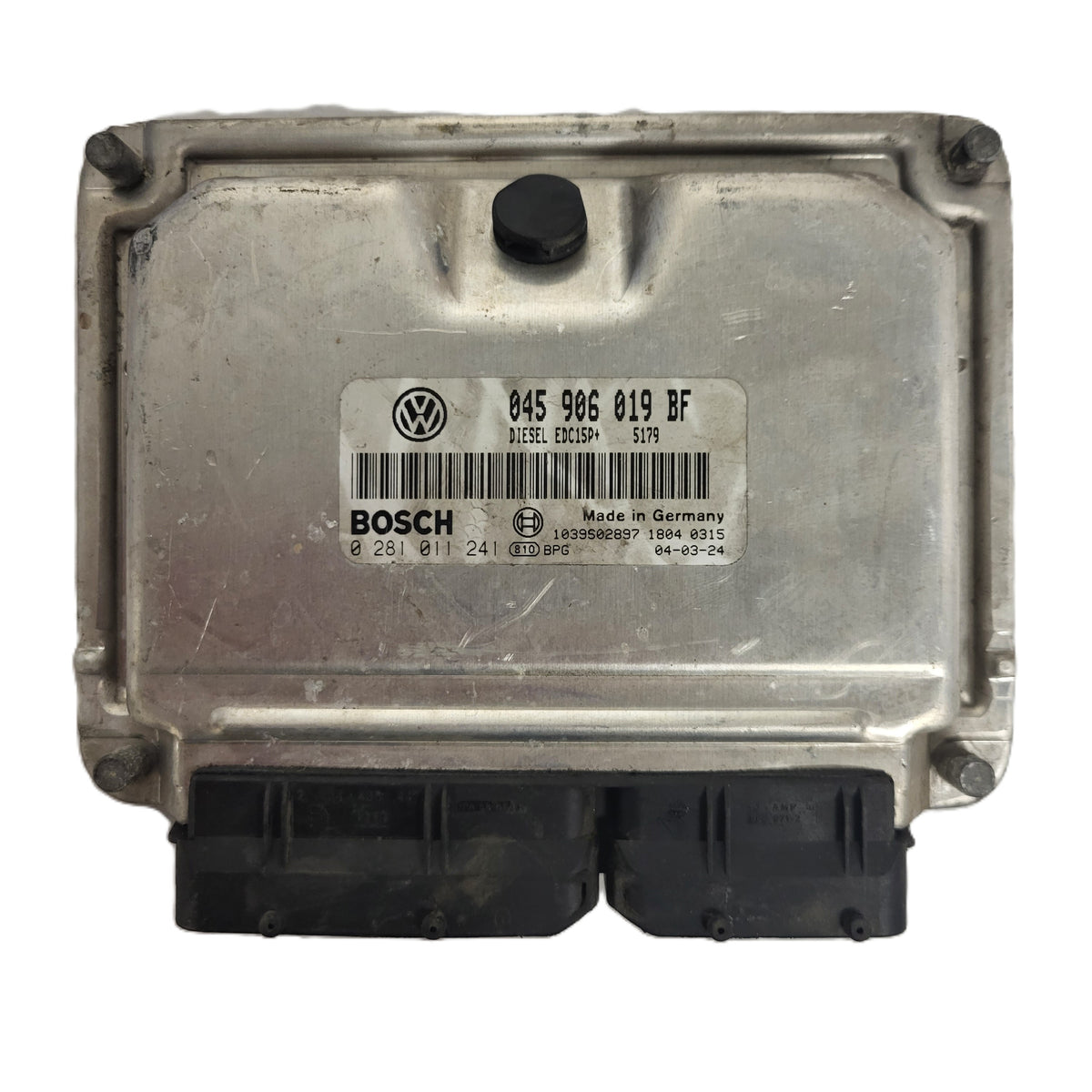 VW POLO ECU / 045906019BF / 0281011241 / EDC15P+ / BOSCH - B40-16 - 1