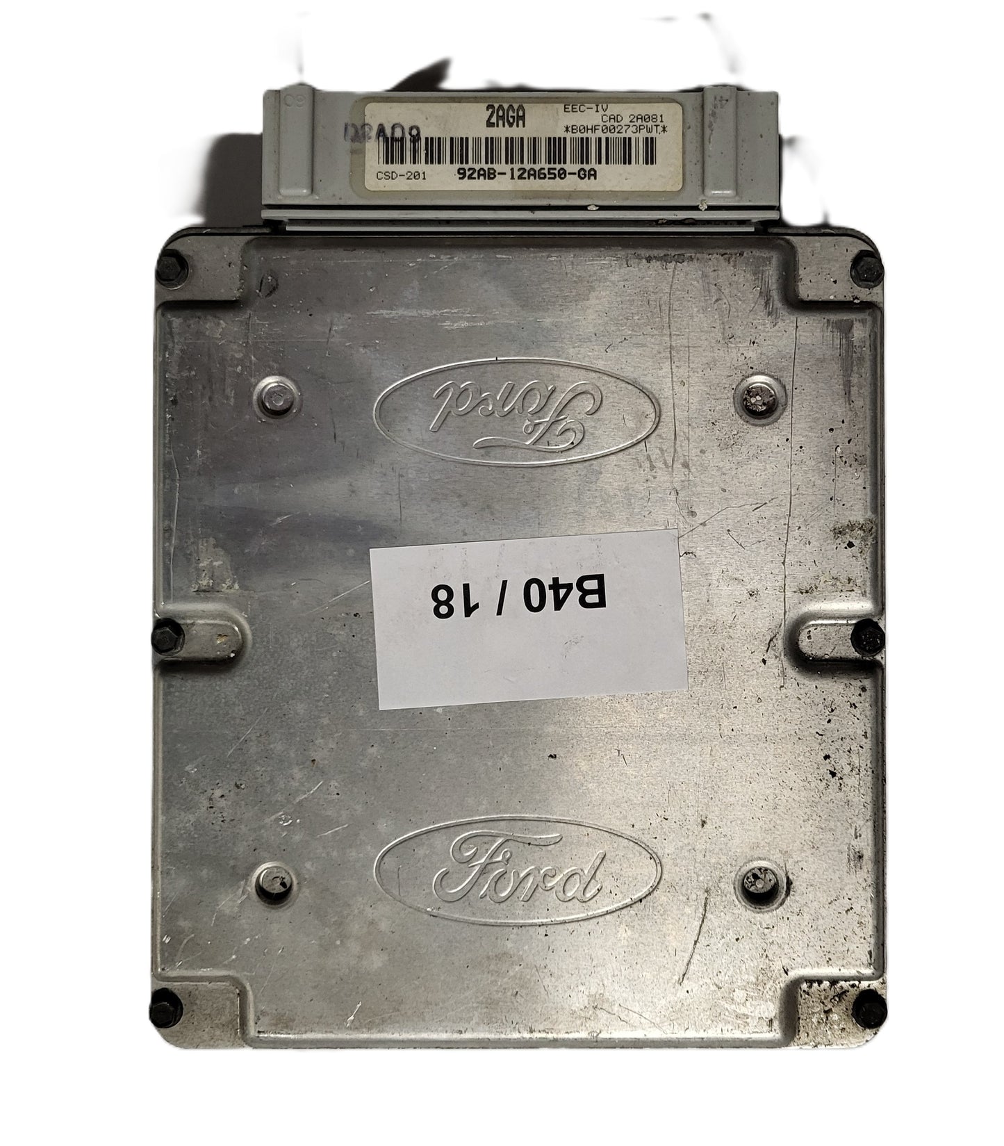 Ford Fiesta ECU / 92AB-12A650-GA / 2AGA / CSD-201 / EEC-IV