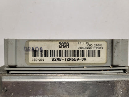 Ford Fiesta ECU / 92AB-12A650-GA / 2AGA / CSD-201 / EEC-IV