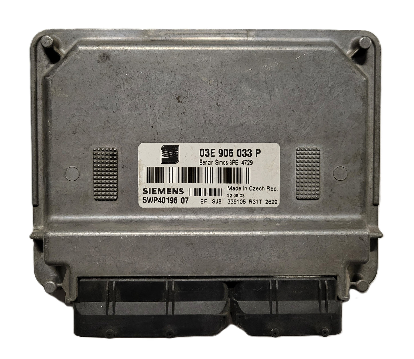 SEAT IBIZA ECU / 03E906033P / 5WP44304 07 / SIEMENS