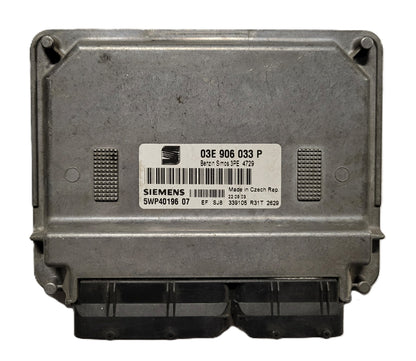 SEAT IBIZA ECU / 03E906033P / 5WP44304 07 / SIEMENS