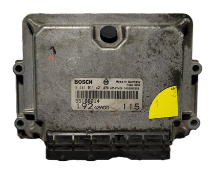 Fiat STILO 1.9 ECU / 0281011421 / 55188214 / BOSCH