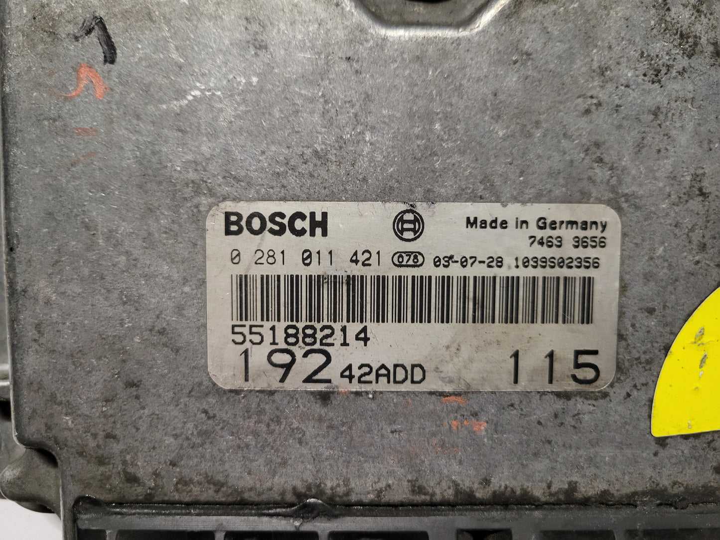 Fiat STILO 1.9 ECU / 0281011421 / 55188214 / BOSCH