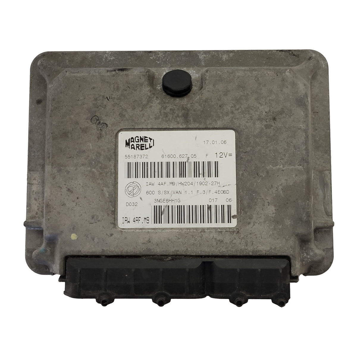 Fiat Seicento 600 ECU / 55187372 / IAW 4AF.M9 / 61600.627.05 / MAGNETI MARELLI - B41-07 - 1